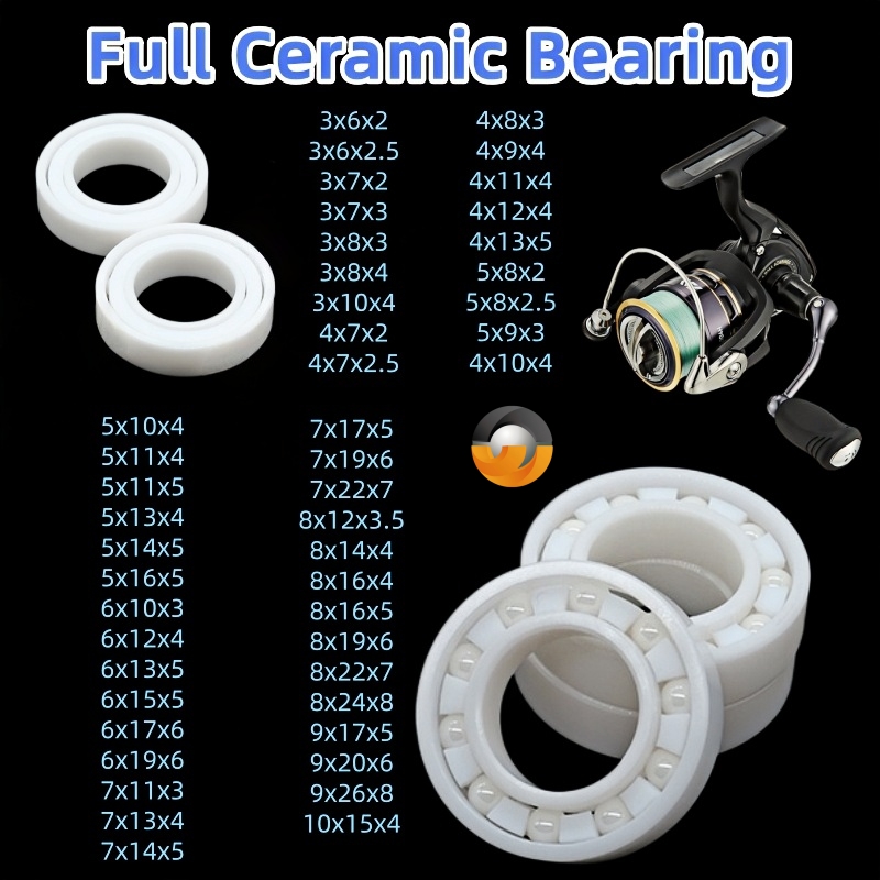 Fly Reel - 1 قطعة MR84CE 4x8x3mm محامل سيراميكية
