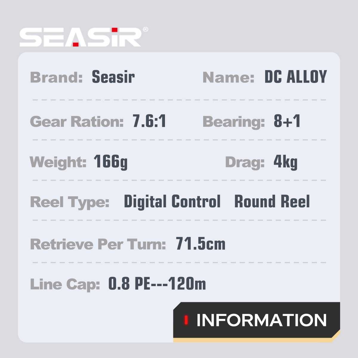 بكرة صيد SEASIR DC من سبائك ال - مراجعة Surf Reel وسعره